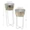CosmoLiving by Cosmopolitan Contemporary Planter Stand Set